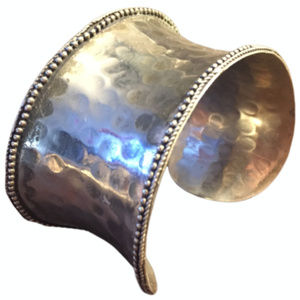 🌍✨ Wrist Royalty Alert ✨ Silver-Tone Cuff Bracelet – Handmade in Africa 💪🦓💫